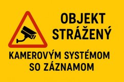 Jelölje Objekt Strážený - Kamerovým systémom so záznamom