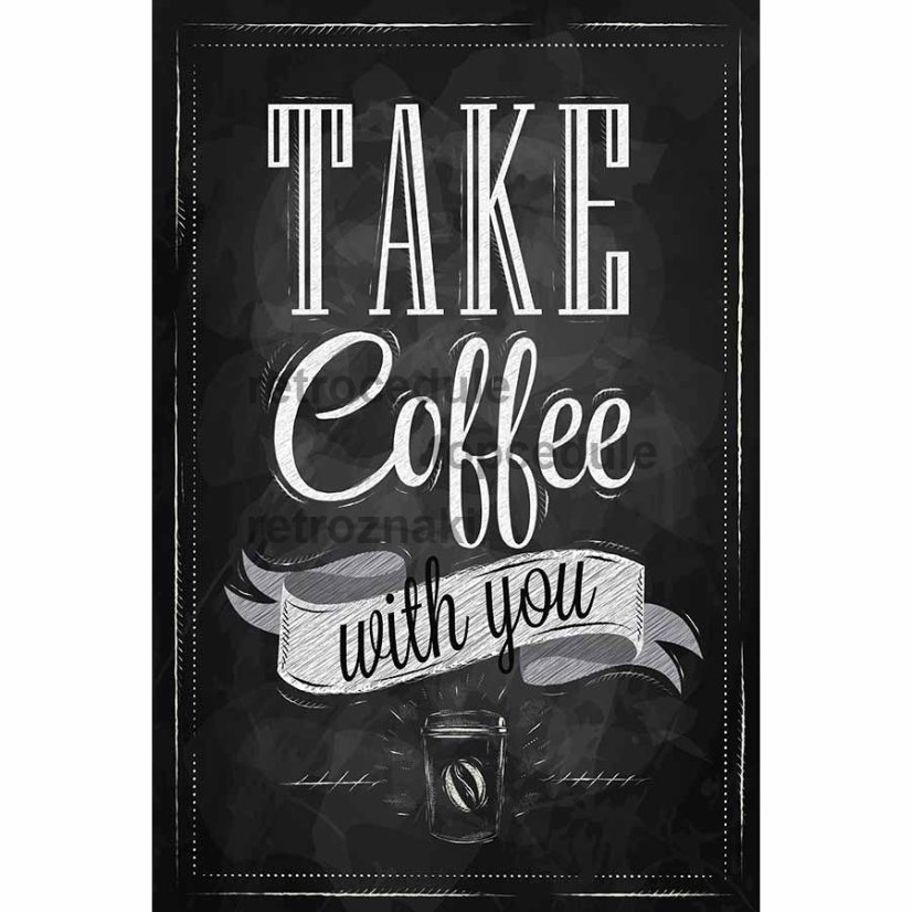Weź kawę ze sobą znak