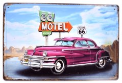 Znak blaszany Motel car