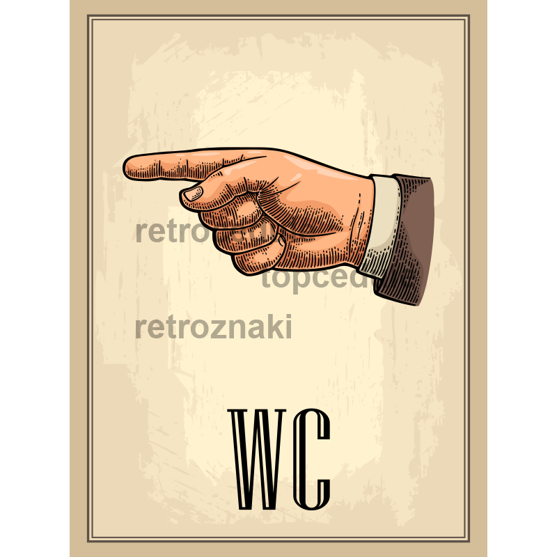 Ceduľa Restaurant - WC left