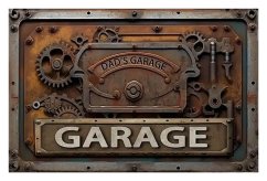 Opozorilni znak Dads Garage 2