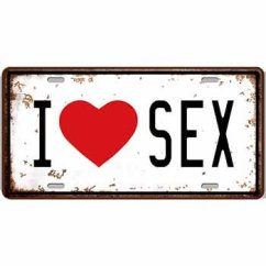 Cedule značka I love Sex Cedule značka I love Sex
