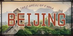Plechová ceduľa Beijing