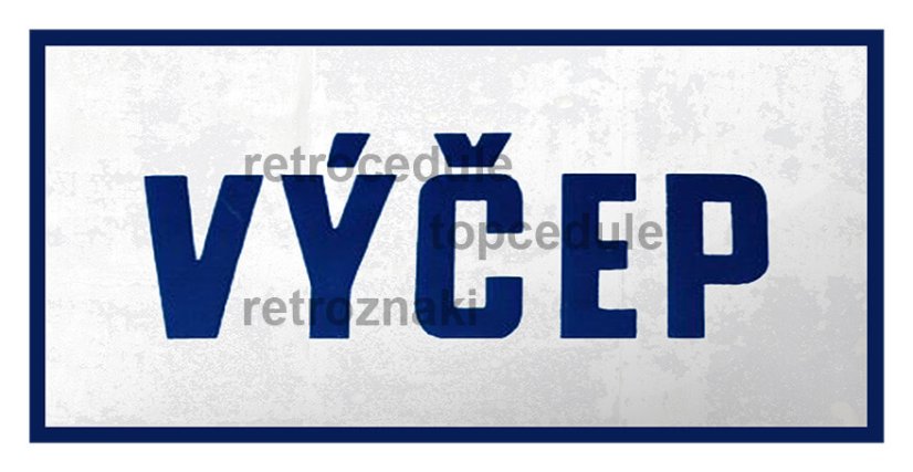 Cedule Výčep - Retro plechové cedule