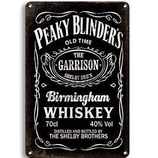 Ceduľa Peaky Blinders Whiskey Ceduľa Peaky Blinders Whiskey