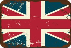 Ceduľa vlajka Veľká Británia