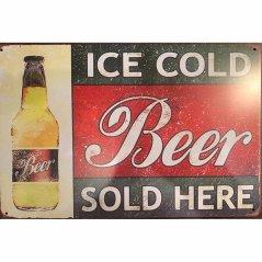 Ceduľa Ice Cold Beer Sold Here