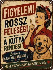 Podpisz oznaczenie Figyelem! Rossz Feleség!