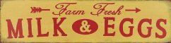 Znak Milk and Eggs - Farm Fresh Znak Milk and Eggs - Farm Fresh