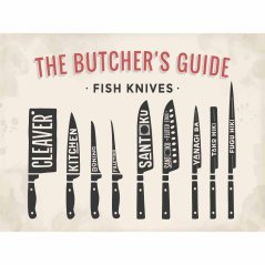 Cedule The Butchers Guide - Fish Knives