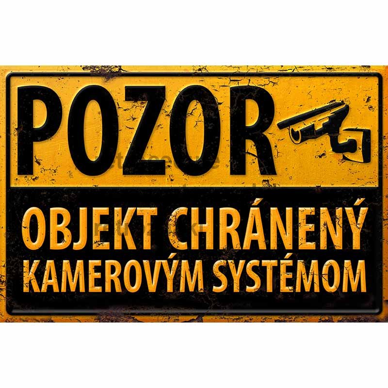 Znak ostrzegawczy Obiekt chroniony systemem kamer