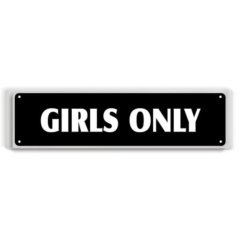 Ceduľa Girls Only