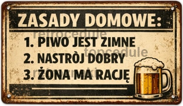 Podpisz oznaczenie Zasady Domowe