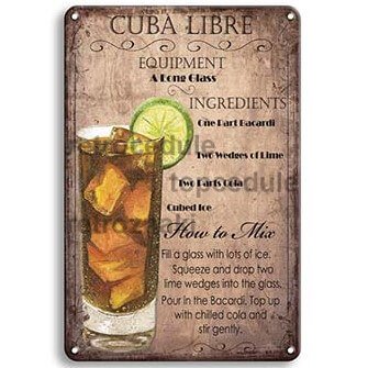 Pij znak Cuba Libre