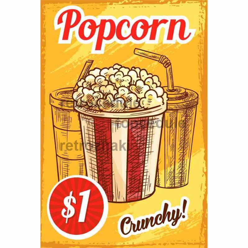 Sign Restavracija Meni 3 - Popcorn
