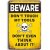 Ceduľa Beware - Dont Touch My Tools