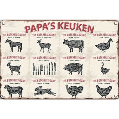 Ceduľa The Butchers Papas Keuken