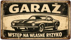 Sheet metal sign of the Garaz - Vstep Na Wlasne Ryzyko