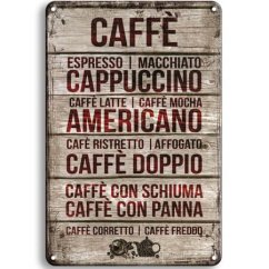 Znak Caffe, Cappuccino, Americano, Doppio