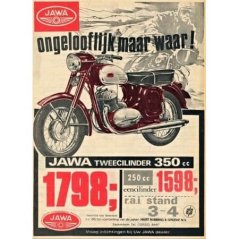 Ceduľa Jawa 350cc