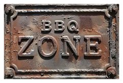 Opozorilni znak BBQ zone