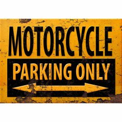r058 cedua motorcycle parking only