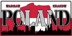 Znak blaszany Poland Warshaw Krakow