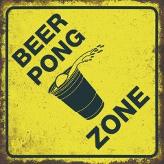 Ceduľa Beer Pong Zone