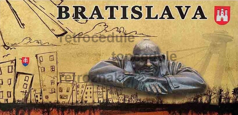 Ceduľa Mesto Bratislava čumil