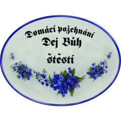 Cedule Domácí požehnání Dej Bůh štěstí