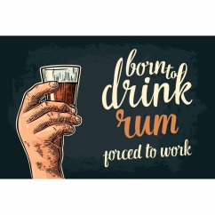 Znak Urodzony, żeby pić rum - porwany do pracy