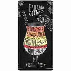 Ceduľa Cocktail Bahama mama drink