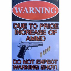Ceduľa Warning Pistols Ceduľa Warning Pistols