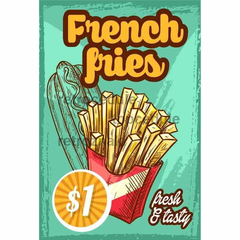Menu Restauracji Znak 3 - Frytki