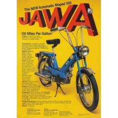 Ceduľa Jawa Moped