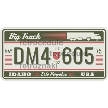 Ceduľa USA značky - Idaho