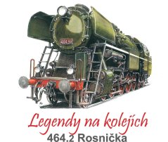 Plechová ceduľa Lokomotiva 464.2 Rosnička