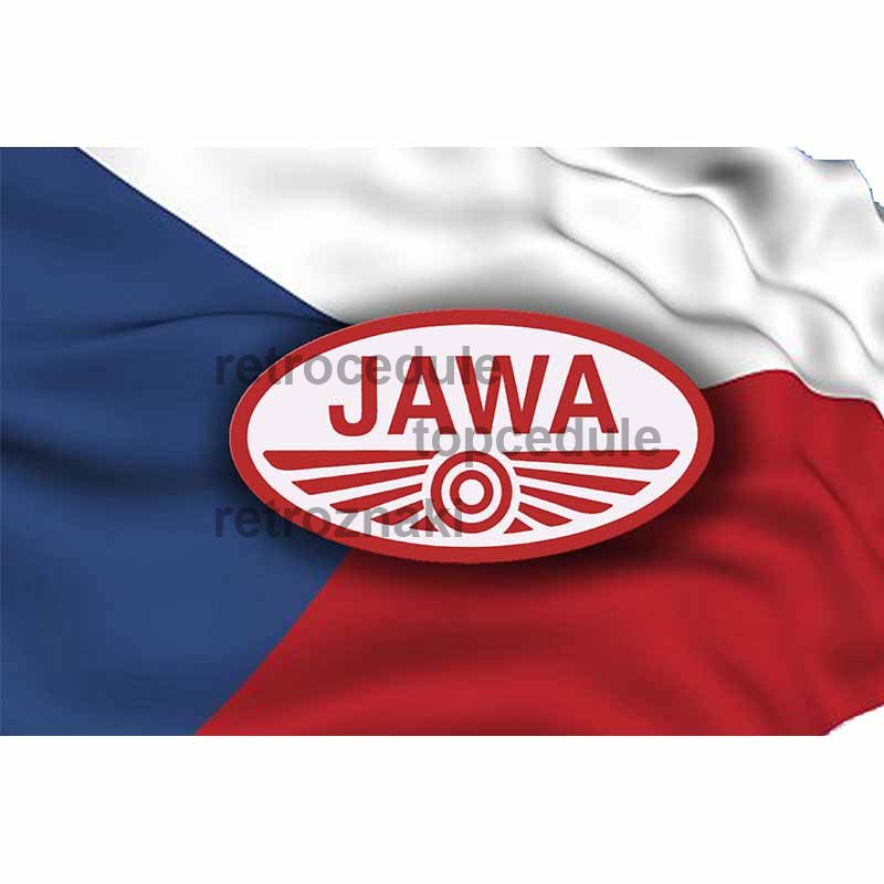 Cedule Jawa CZ vlajka