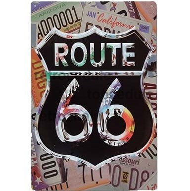 Ceduľa Route 66