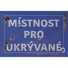 Ceduľa Místnost Pro Ukrývané