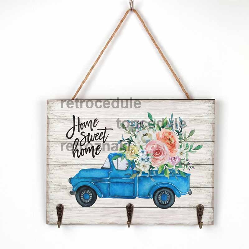 Domowy drewniany znak