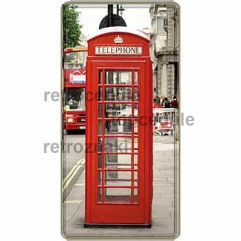 Cedule Londyn telefonní budka